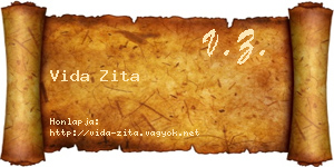 Vida Zita névjegykártya